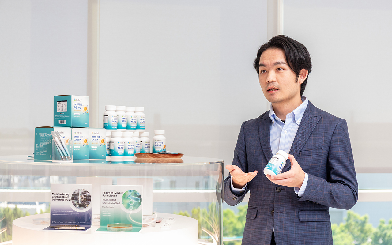 生合營運長楊川賢說明，在為期12週的試驗中，接受LP28益生菌的受試者，NK細胞活性相較於基準期最高增加48%，顯示LP28提升NK細胞活性具穩健效果。